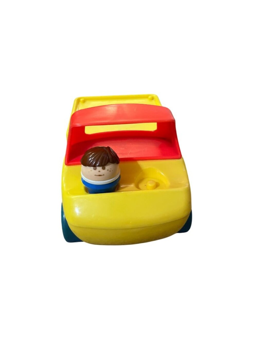 Vintage 1980s Little Tikes Toddle Tots Up N Down Truck Yellow w Driver Figure Us